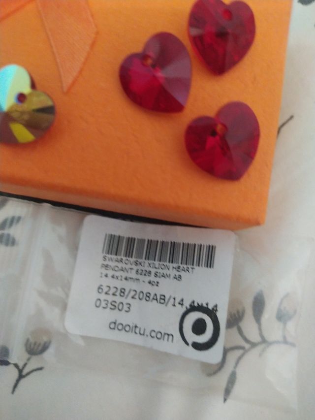 Set di 4 ciondoli Swarovski originali