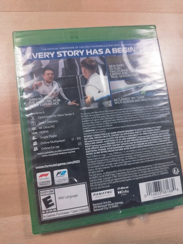 Formula 1 2021 Xbox one F1