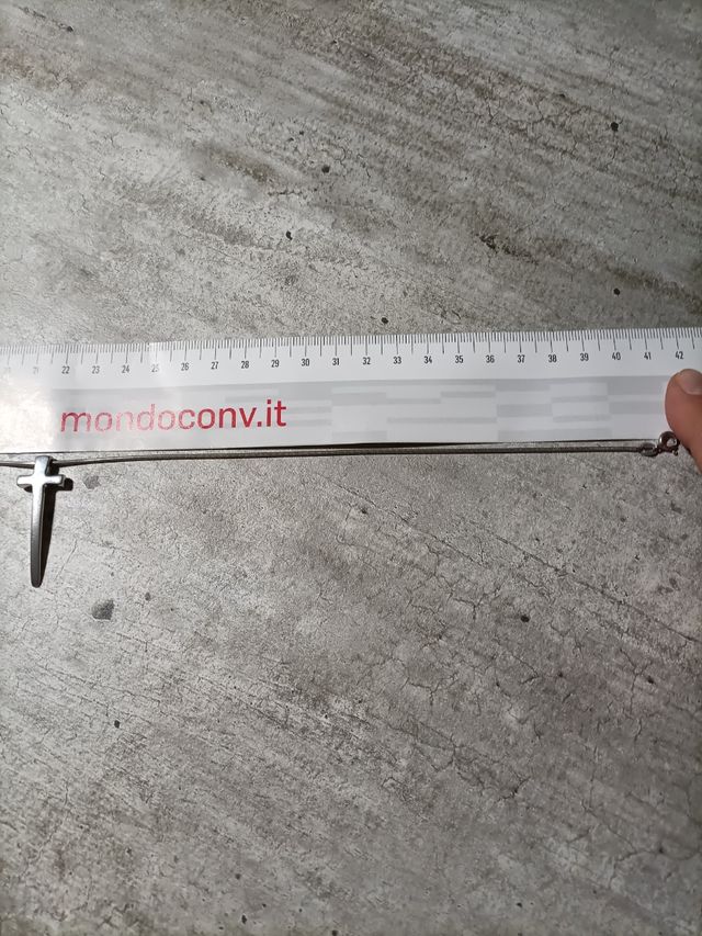 Crocifisso stilizzato argento 925