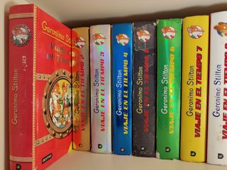 5 libros Colección viaje en el Tiempo Geronimo 