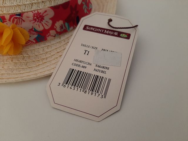 Sombrero niña bebé