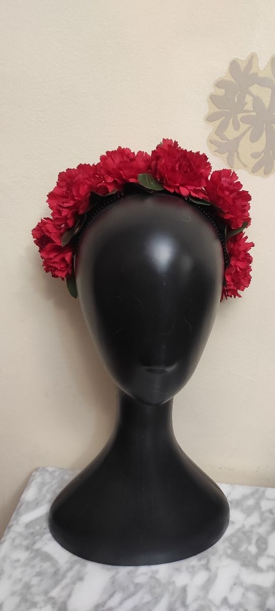 Tocado Flamenca ramillete peineta clavel