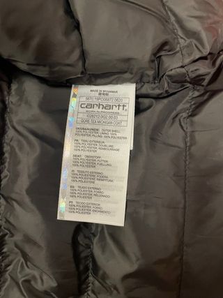 Chaqueta carhartt WIP camuflaje goretex militar