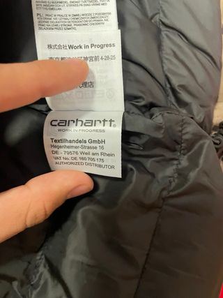 Chaqueta carhartt WIP camuflaje goretex militar