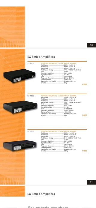 Amplificador VMB PX 1600