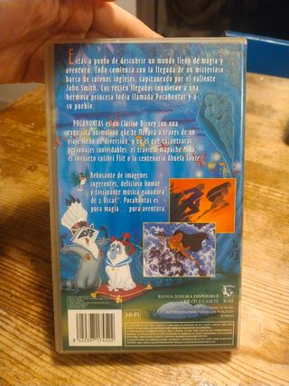 "Pocahontas" en vhs