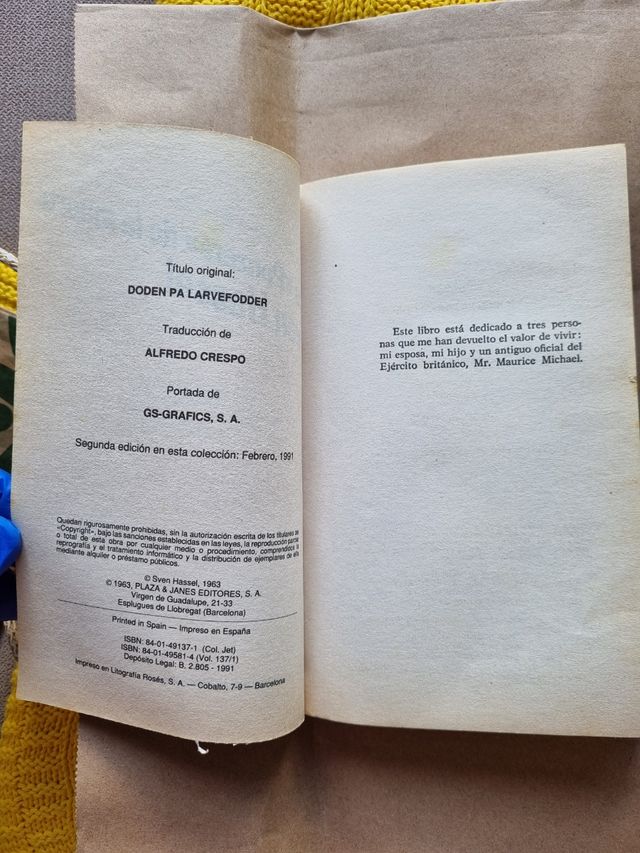 Lote 3 libros de 1973, 1986 y 1991