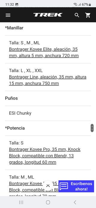 BICICLETA DE MONTAÑA TREK PROCALIBER 9.7