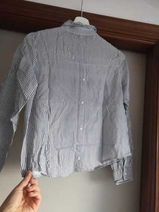 Camisa rayas azul y blanco. Talla S