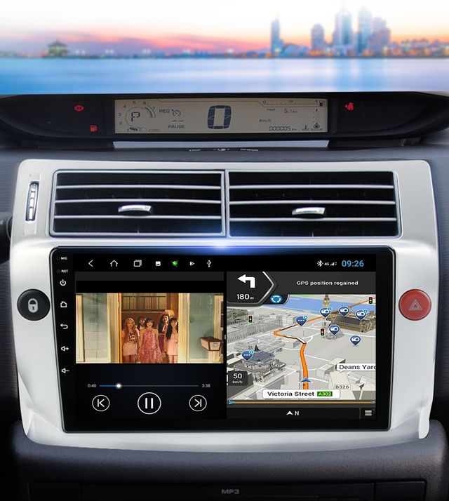 Radio multimedia GPS para Citroën C4 2004_2014