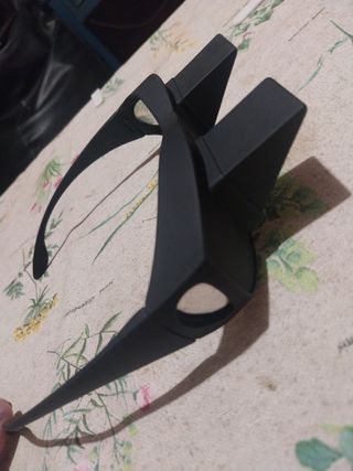 Gafas 90 grados. Ver horizontal estando tumbado.