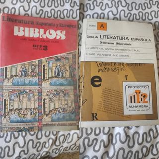 Libros texto literatura española 