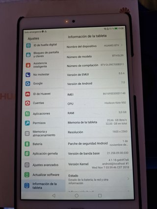 Tablet Huawei media pad M3