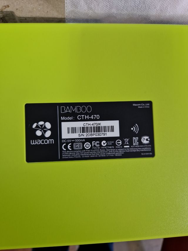 TABLETA Digitalizadora Wacom Bamboo Pen & Touch CT