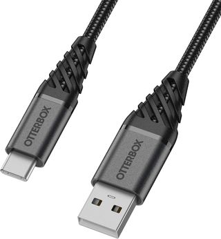 Cable Premium de Nylon USB-A a USB-C, 2m, Negro