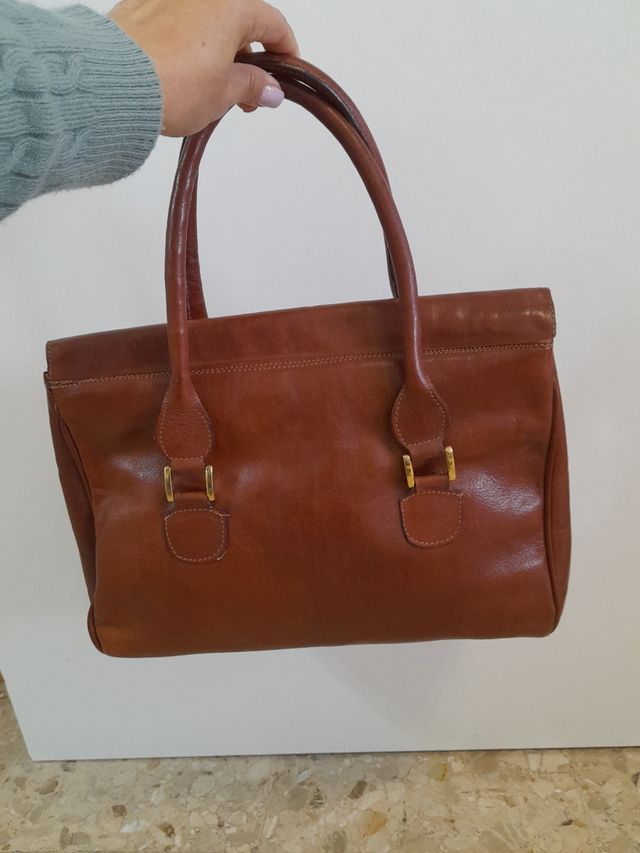 Borsa Vintage in Pelle Colore Marrone