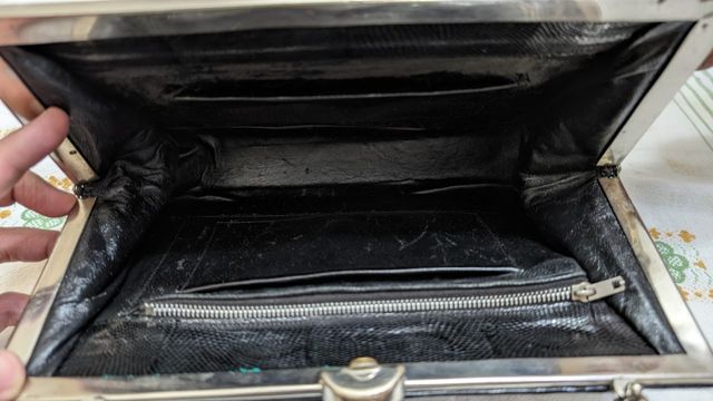 Borsa in pelle di lucertola