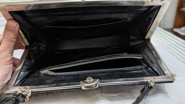 Borsa in pelle di lucertola