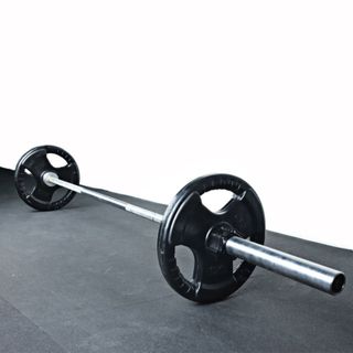 Barra olímpica 220 cm, 20 kg y 4 rodamientos