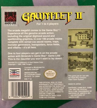 Juego Game Boy Gauntlet 2