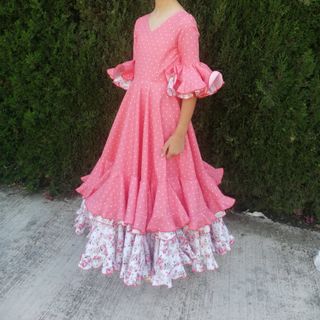 Vestido flamenca niña talla 8/9