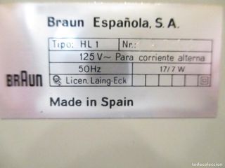 VENTILADOR SOBREMESA - BRAUM - 125 v - AÑOS 70 -