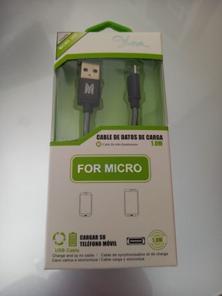 Cable datos y carga USB micro