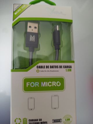 Cable datos y carga USB micro