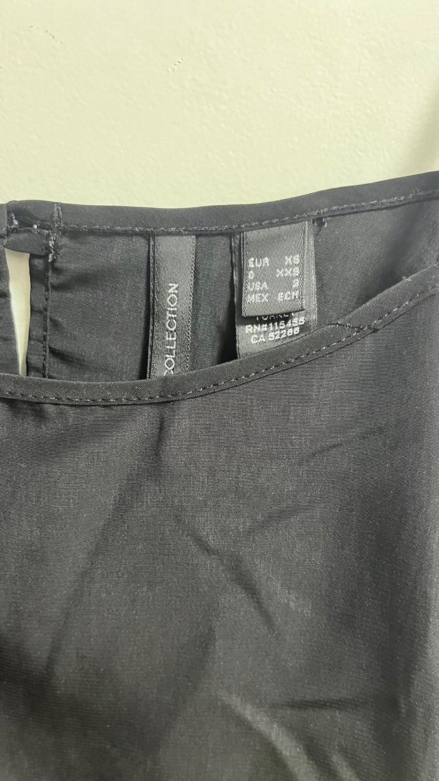 Vestido volante negro