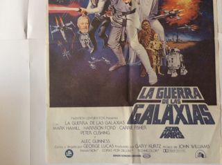 Póster original La guerra de las galaxias.