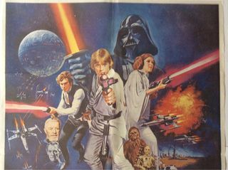 Póster original La guerra de las galaxias.