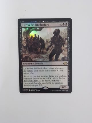 Carta Magic Foil Negra (Turba Del Linchadero)