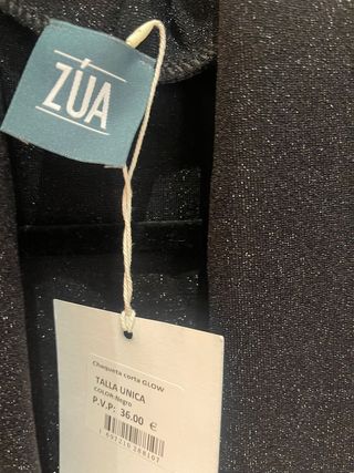 Chaqueta 3/4 fiesta negra de Zua talla unica mujer