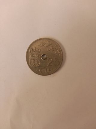 MONEDA 25 CÉNTIMOS 1937 ANTIGUA