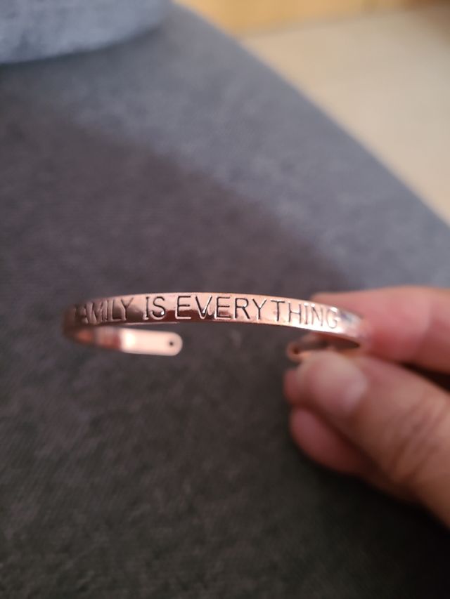 Brazalete de cobre macizo