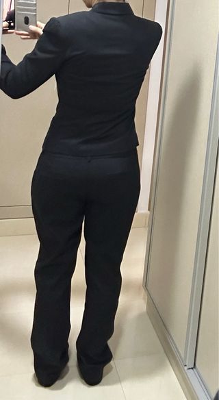 Traje de chaqueta negro, mujer naf naf