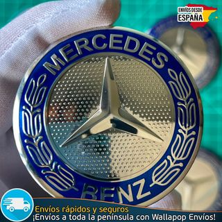 X4 Emblemas Mercedes Benz 60mm Pegatinas Tapacubos