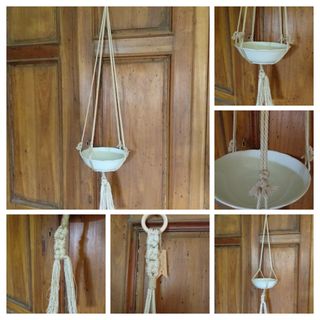 2 Porta piante appese da parete rustico  handmade 