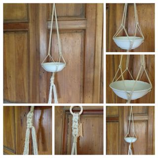 2 Porta piante appese da parete rustico  handmade 