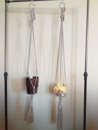 2 Porta piante appese da parete rustico  handmade 