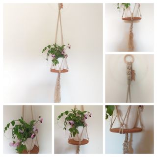 2 Porta piante appese da parete rustico  handmade 