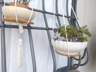 Portapiante appese a muro artigianale stile Boho