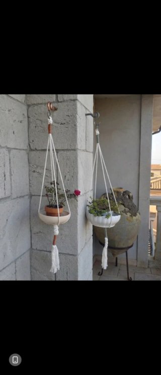 Portapiante appese a muro artigianale stile Boho
