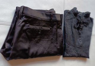 PANTALON RASO CON CAMISA CORTA