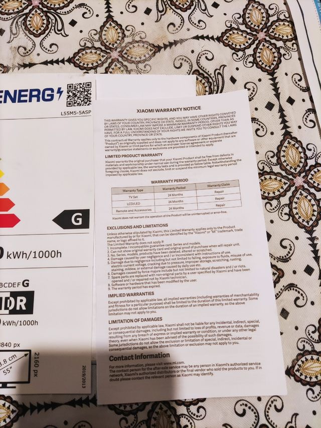TV Xiaomi del año 2021 55'pulgadas