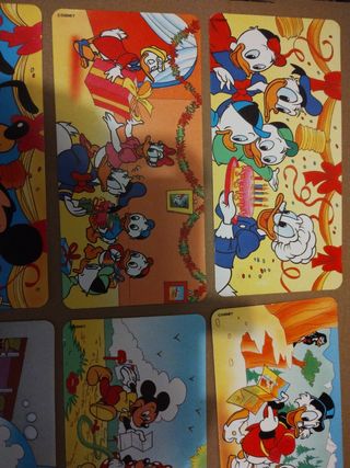 Postales colección Nestle y Disney