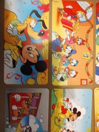 Postales colección Nestle y Disney