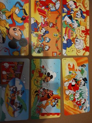 Postales colección Nestle y Disney