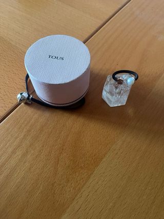 Anillo de Tous de acero Ip negro