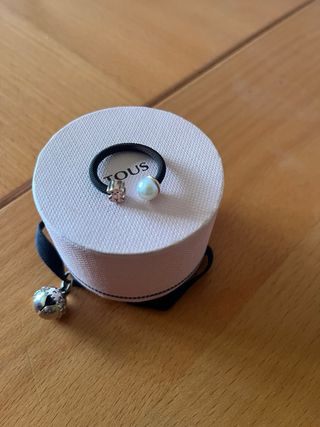 Anillo de Tous de acero Ip negro